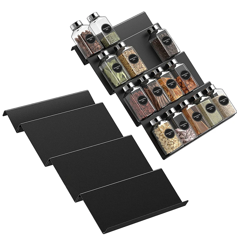 4-уровневый кухонный органайзер ящик для специй стеллаж хранения расширяемая