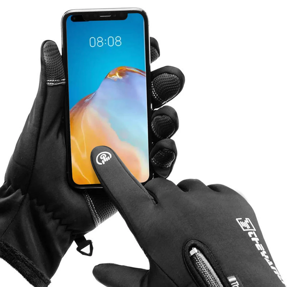 

Перчатки для рыбалки, зимние теплые водонепроницаемые перчатки для рыбалки, езды на велосипеде, бега, открытые перчатки с двумя пальцами, сп...