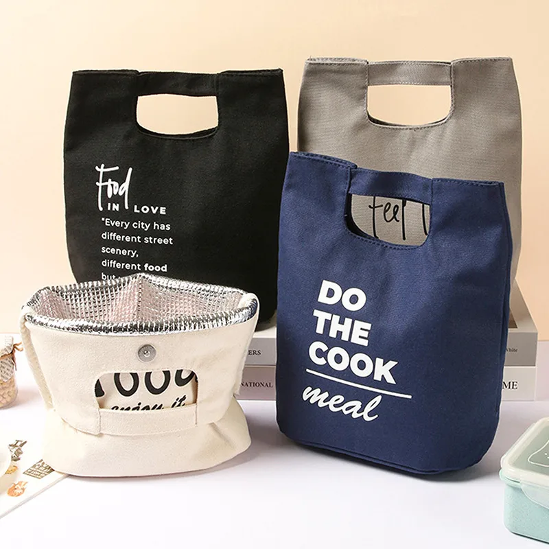 

Portable Lunch Bag Waterproof Thermal Insulated Lunch Box Bento Pouch Dinner Insulation Bag Student Thickened Cute Lunch Bag