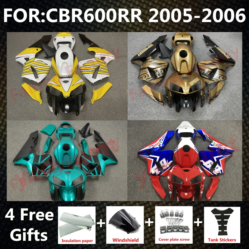

Новый комплект обтекателей для мотоцикла ABS подходит для CBR600RR F5 2005 2006 CBR600 RR CBR 600RR 05 06