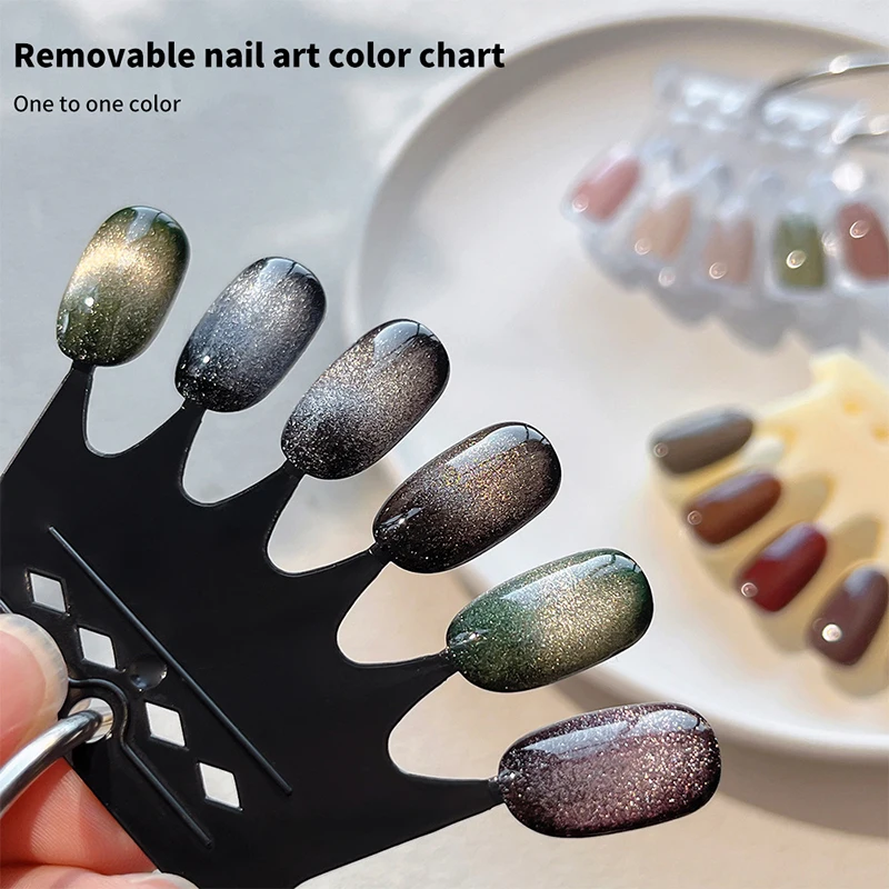 Красочный шаблон дизайна ногтей в форме практичной палитры Yingya Weiya для практики и