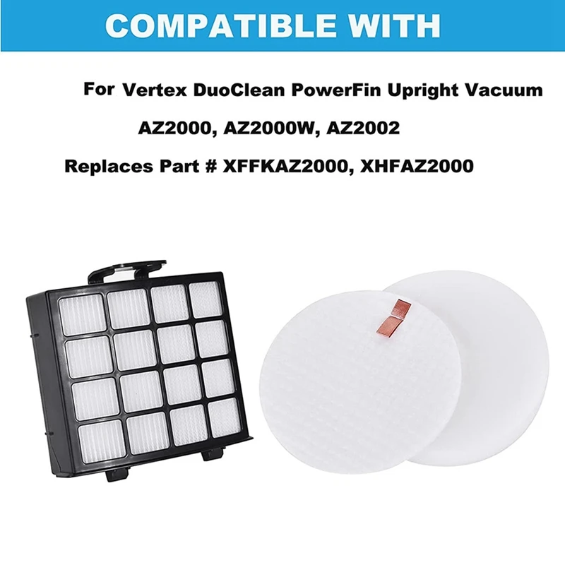 Сменные фильтры для вертикального пылесоса Shark Vertex Duoclean Powerfin AZ2000 AZ2000W AZ2002 деталь