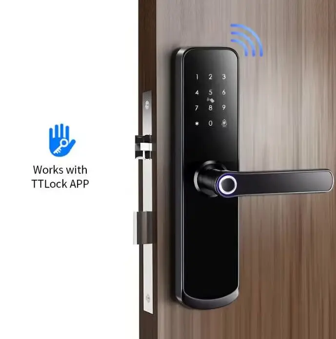 Умные дверные замки Secukey Tuya с Wi-Fi, замок для отпечатков пальцев в отеле