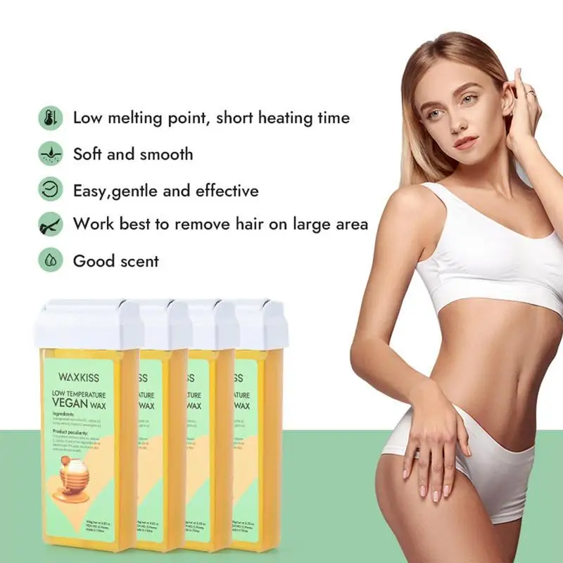 

Wax Roller Kit | Wax Roll On | Hand Wax Hair Removal Cream Mild Texture Low Melting Point Great Protection for Armpit Arm Legs C