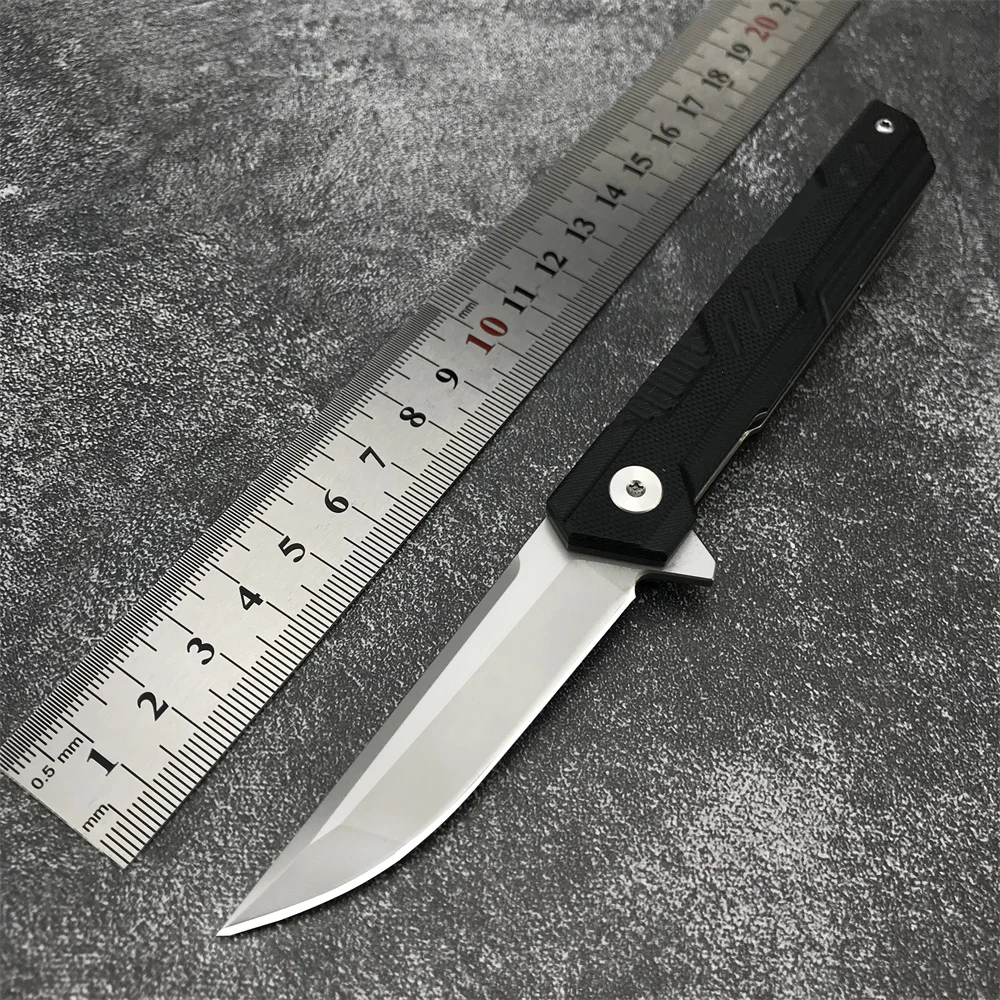 

Новейший карманный мини-складной нож для повседневного использования 8CR13MOV с лезвием, черный G10 ручной многофункциональный острый инструме...