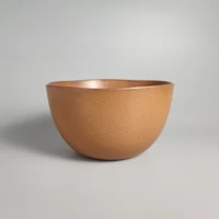 ceramic tableware nordic style retro brown irregular mouth salad bowl soup noodle bowl