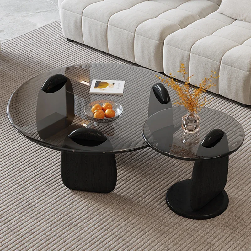 Журнальные современные концевые столы Круглые Роскошные золотые центральные