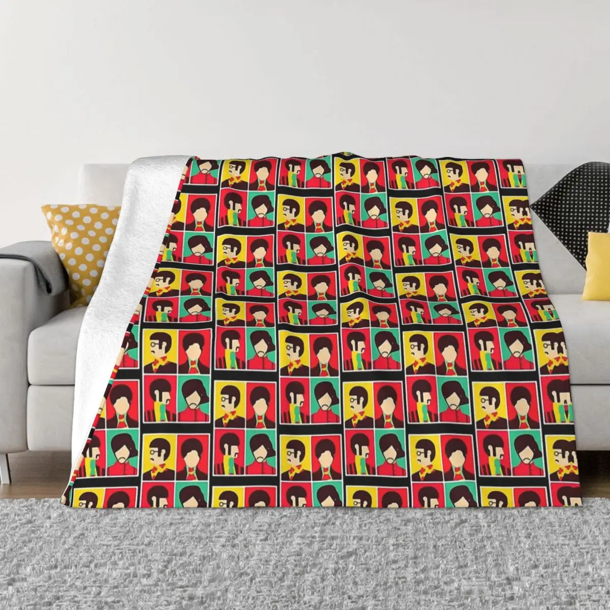 

The Beatle A Good and Popular Band Minimalist Portable Warm Throw Blankets for Bedding Travel