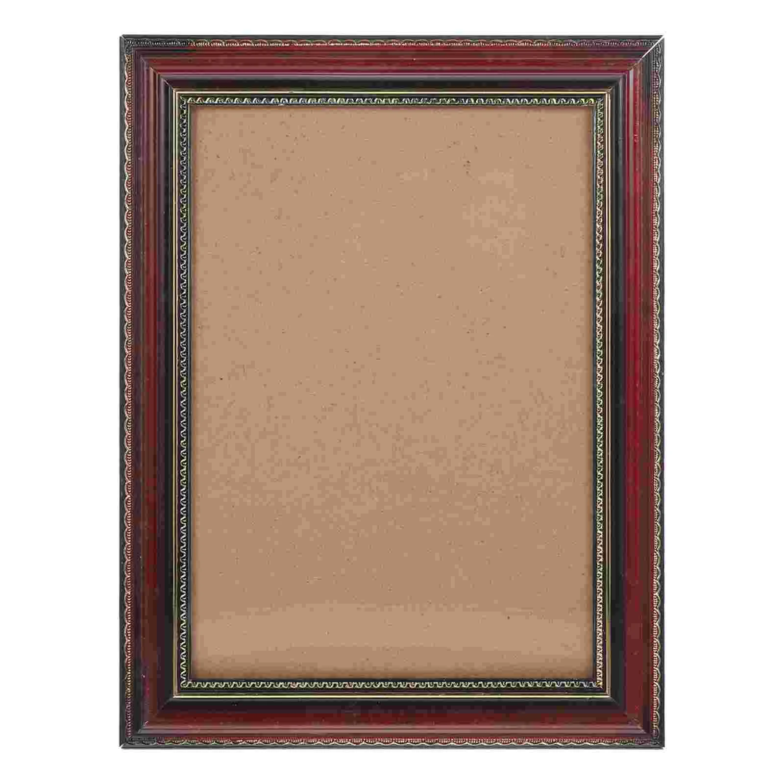 

Frame Picture Frames Photo Display Hanging Wall Wood A4 Memorial Wooden Snap Decorative Gallery Vintage Rustic Natural Household