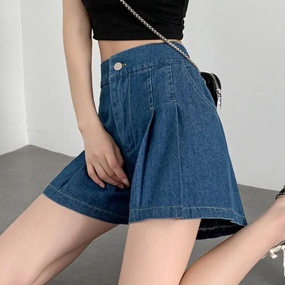 

Woman Shorts Denim Shorts y2k Clothes Harajuku Jeans High Waist Wide Leg Dresses Shorts Oversized Pants pantalones de mujer