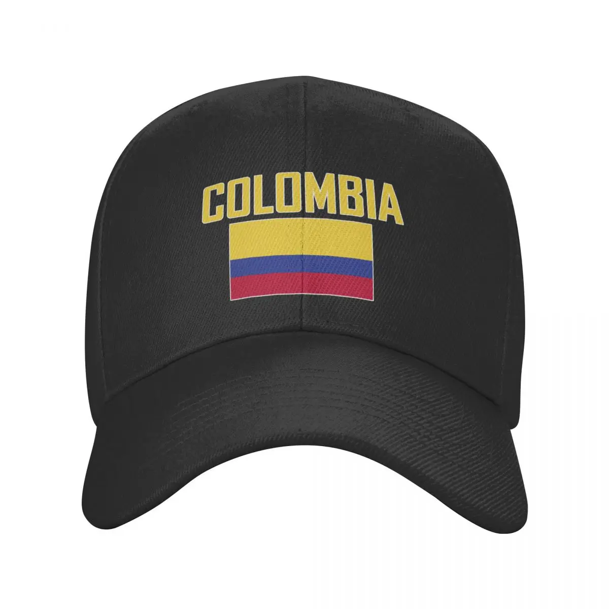 

COLOMBIA Country Name With Flag Sun Baseball Cap Breathable Adjustable Men Women Outdoor Soccer Hat For Gift