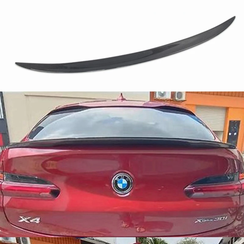 

FOR BMW X4 G02 P Style Carbon Fiber Rear Spoiler Trunk Wing 2018-2023 FRP Forged Carbon