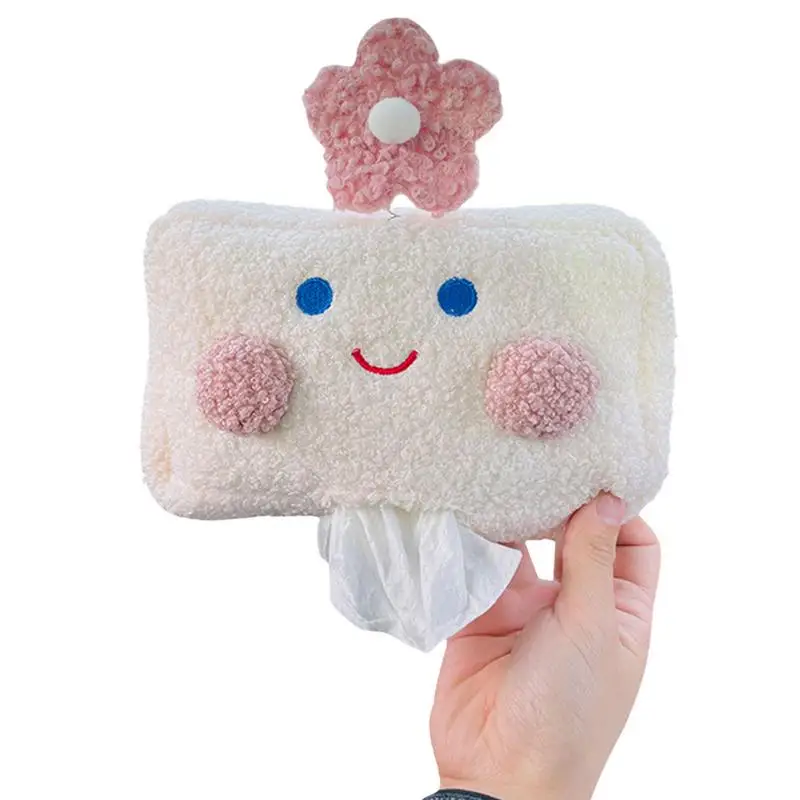 

Cute Tissue Box Cover Funny Plush Toilet Paper Dispenser Organizer Portable Tissue Dispenser Paper Box Cover Decor For Kitchen