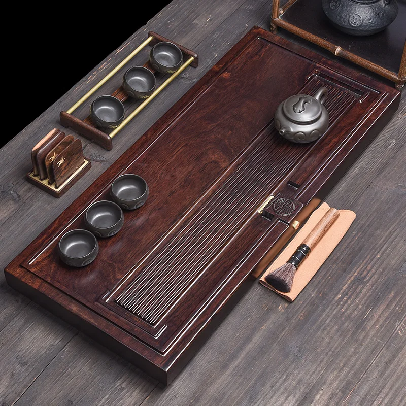 

Wood Tray Bamboo Coffeeware Teaware Storage Ramadan Tray Chinese Drip Drainage Vintage Plateau Decoratif Table Plates Set