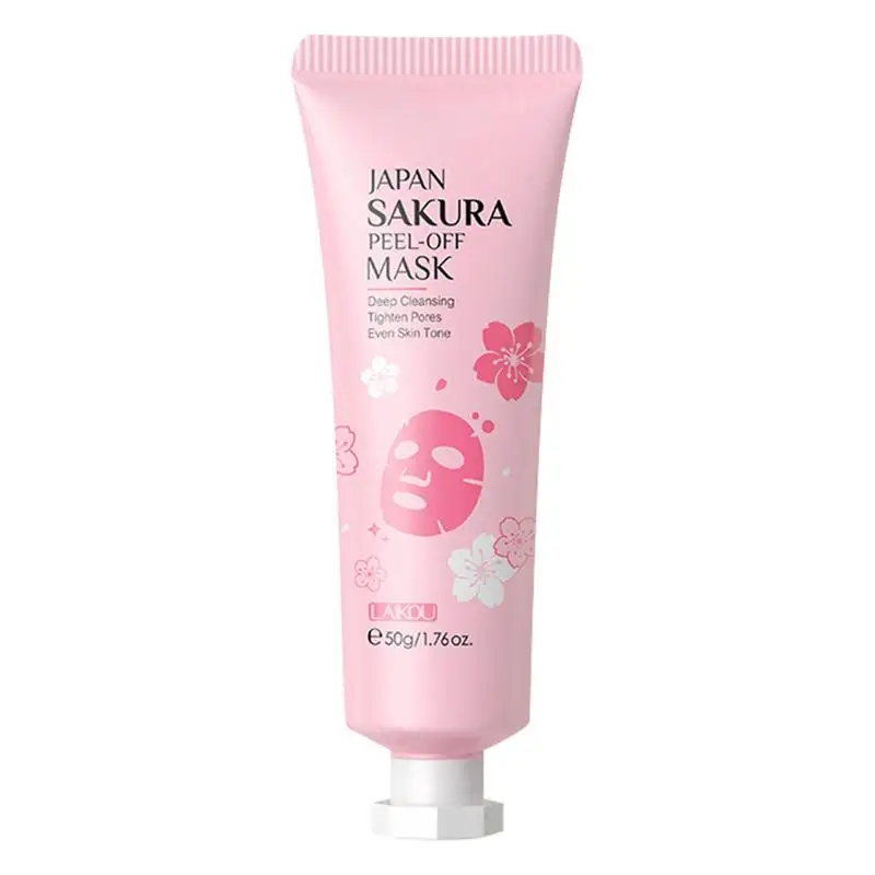 

Sakura Blackhead Remover Acne Nose Oil-control Deep Cleaning Mud Pore Strip Mask Whitening Cream Peel Off Mask Nose Skin Care