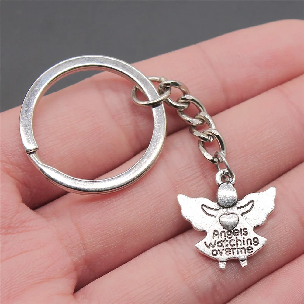 Мужской брелок DIY металлический держатель цепь винтажный 2 цвета 20x19 мм ангелы
