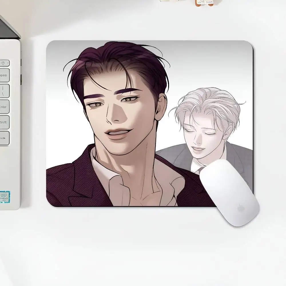 Фото Коврик для мыши Anime Dooshik And Jooha, небольшой коврик для мыши с замком LockEdge для геймеров, коврик для компьютерного стола, прямоугольный, противоскользящий, резиновый №5