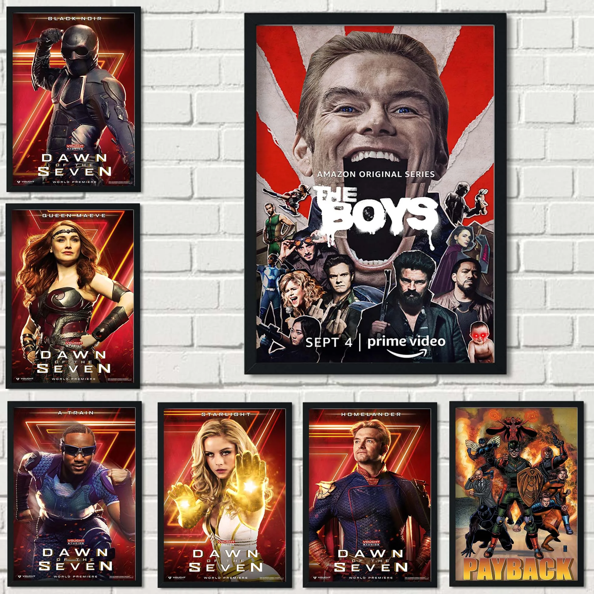 

American TV Drama / Action / Science Fiction / Crime TV Drama The Boys Season 3 Family Art Deco Poster Canvas Print Art o1073