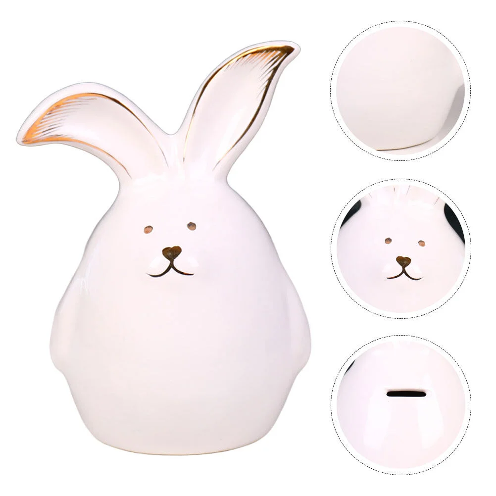 

Кролик, копилка, мультяшная копилка, настольное украшение, детский игровой набор, контейнер для монет, пасхальные банки для детей