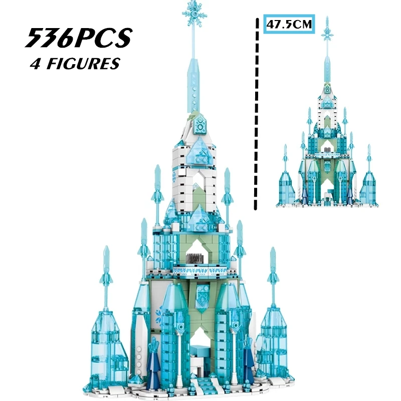 Disney Эльза Олаф Анна ледяной Снежный замок дом принцессы уличный вид строительные