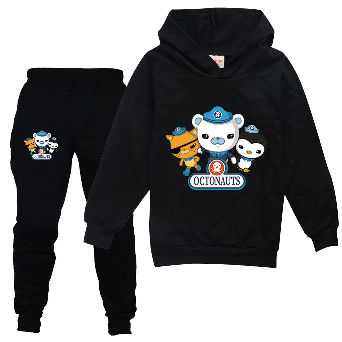 

Свитер и брюки OCTONAUTS для мальчиков, комплект одежды для девочек 3 лет, осенняя одежда для девочек-подростков, толстовки с капюшоном для мален...