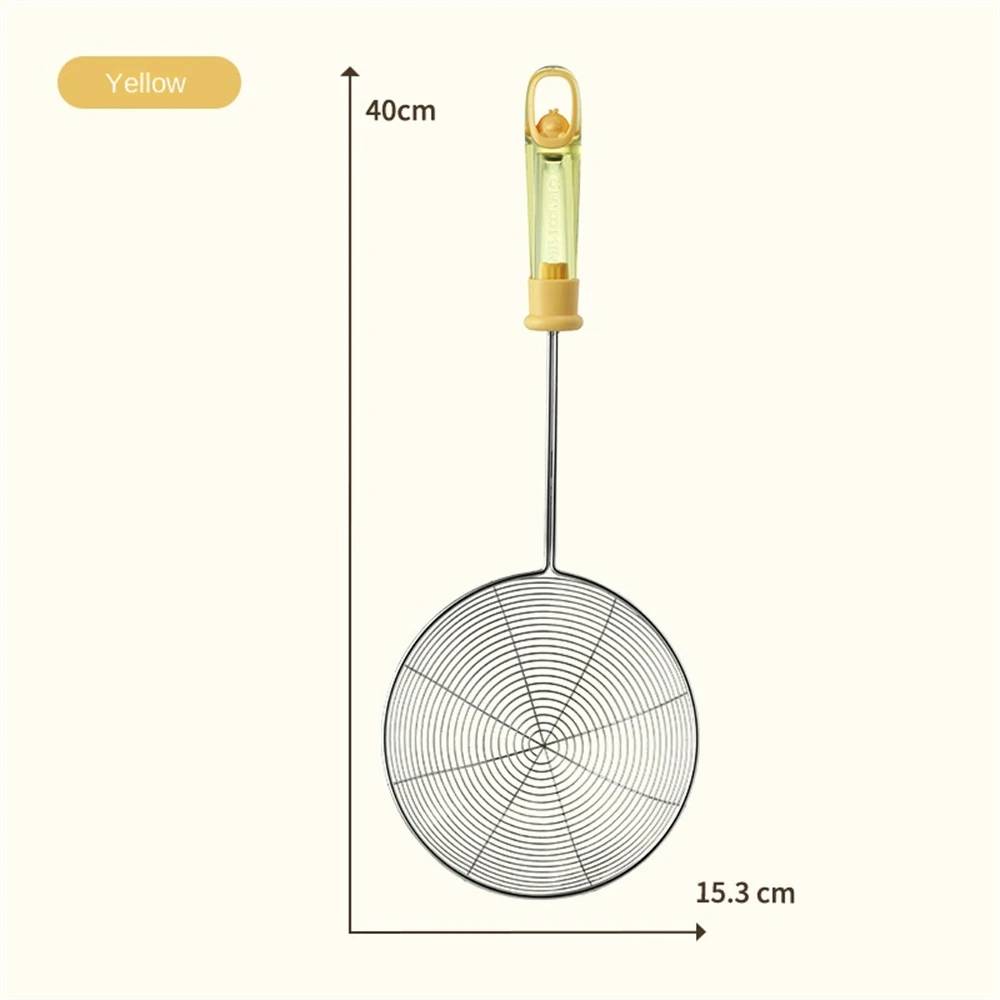 

Functional Nipper Spoon Hook Design Large Colander Filter Screen Household Kitchen Stainless Steel Colander Household Spoon