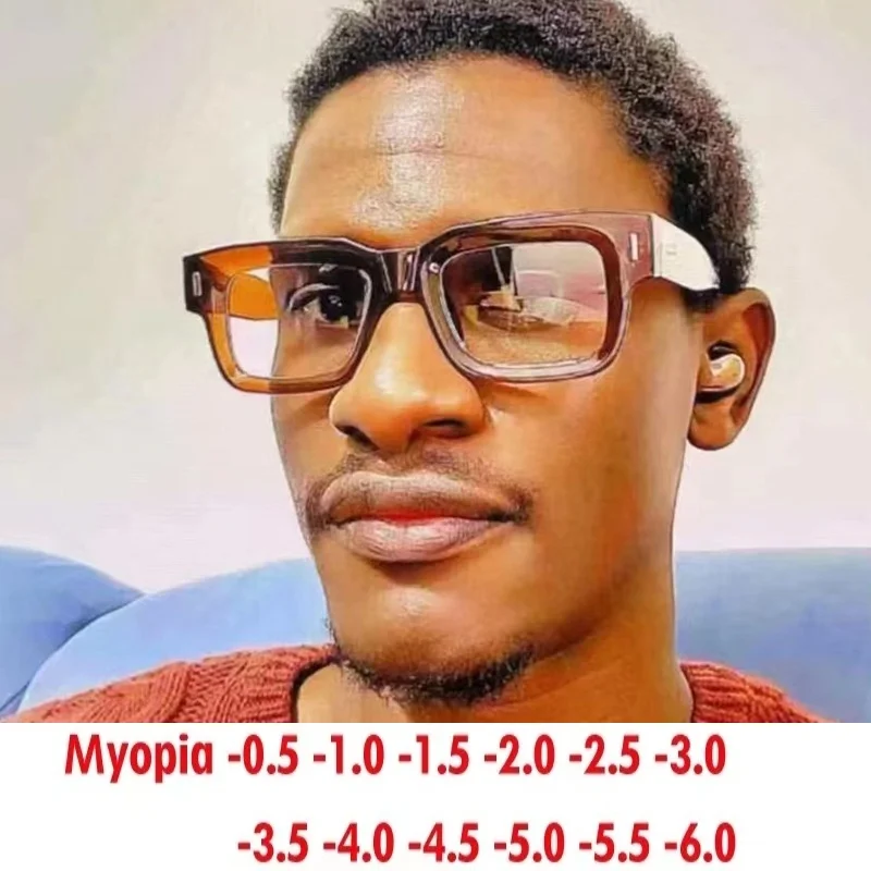 Мужские фотохромные очки для близорукости на заказ диоптрии 0-6 0