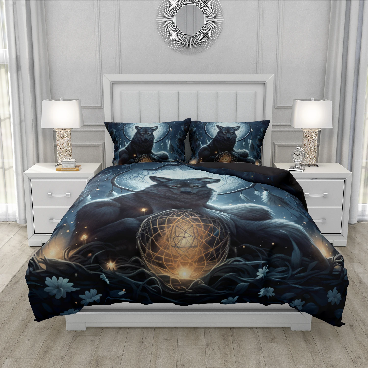 Богемный комплект пододеяльников 3D Ловец снов комплекты постельного белья