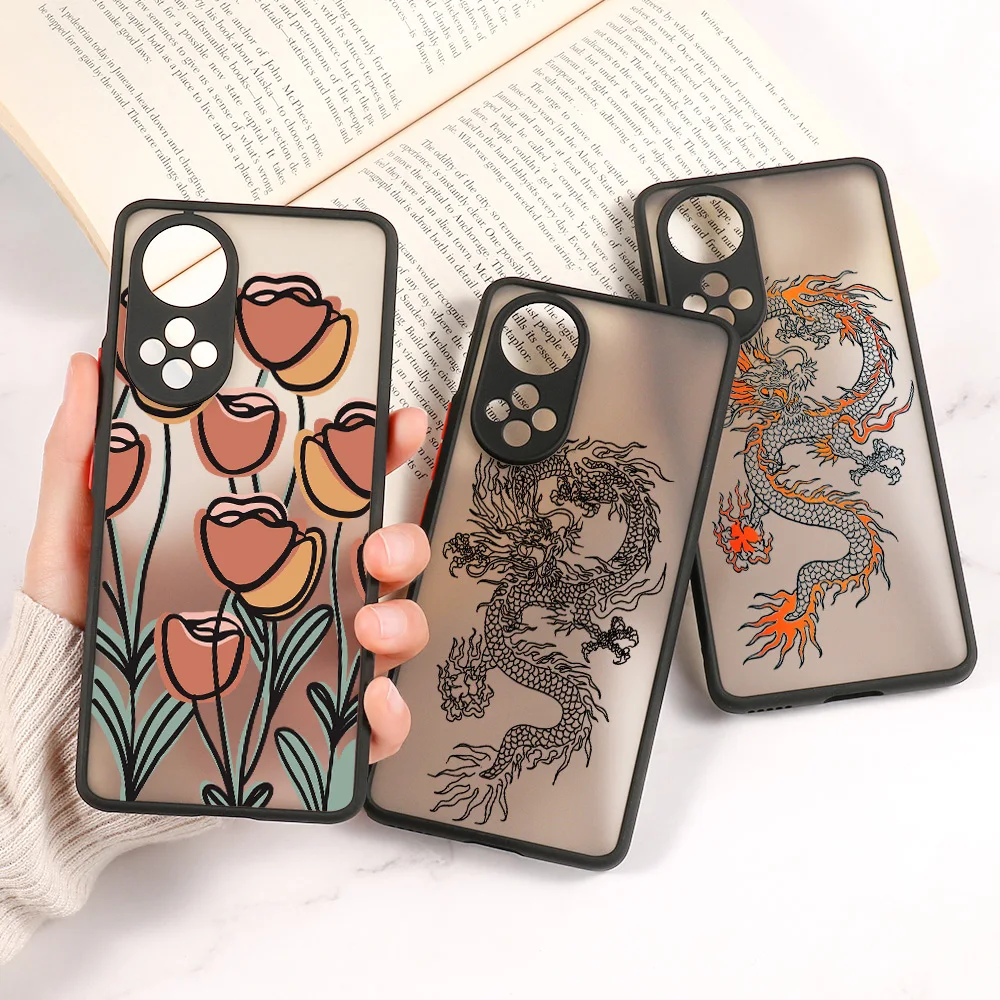 Honor 8A Case for Honor 50 Coque Luxury Cover for Huawei P30 Lite P40 Pro 70 8X 60 9A 20 10X P50 Nova 5T P Smart 2021 Cases Hard