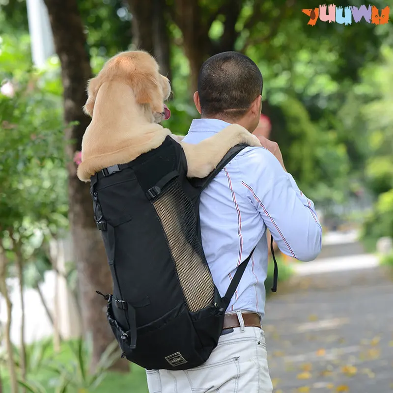 

Воздухопроницаемый рюкзак для домашних животных, переноска для собак и кошек, регулируемая дорожная сумка для больших собак, моющийся велосипедный ранец, предметы для питомцев