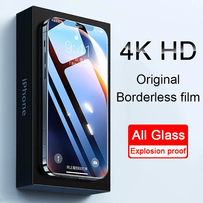 

4K HD Full Cover Protective Glass on For iphone 11 12 13 PRO MAX Screen Protector Tempered Glass On iphone 7 8 X XR XS Max Glass