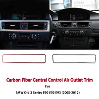 1pcs car central control air conditioning vent outlet trim stickers for bmw 3 series e90 e92 e93 2005 2012 car accessories