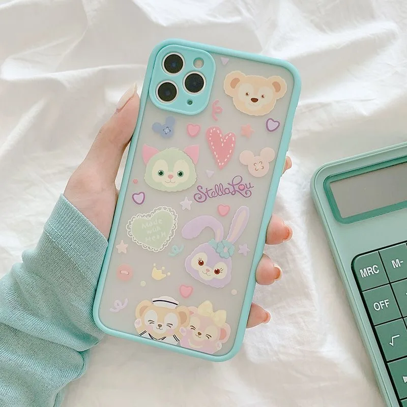 Чехлы для телефонов Disney Duffy Bear Stellalou с мультяшным рисунком iPhone 11 Pro Max 12 Mini XR XS MAX 8X7