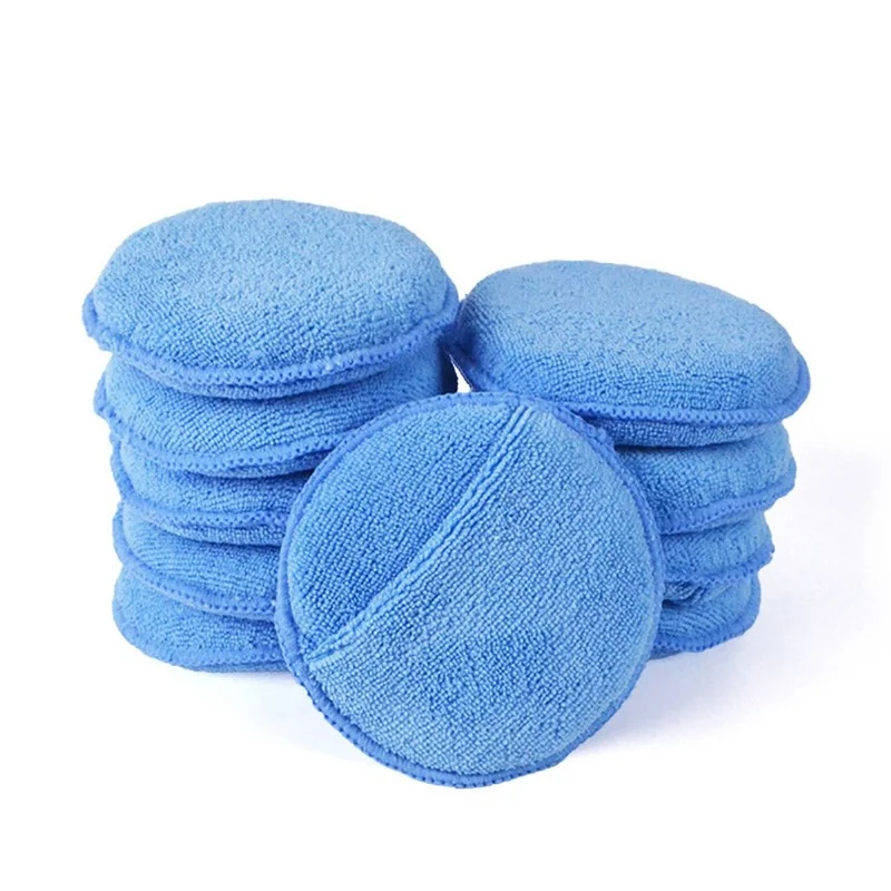 

5PCS Microfiber Car Wax Sponge Car Cleaning Vehicle Accessories Foam Applicator Dust Remove Auto Care Polishing Pad Detailing