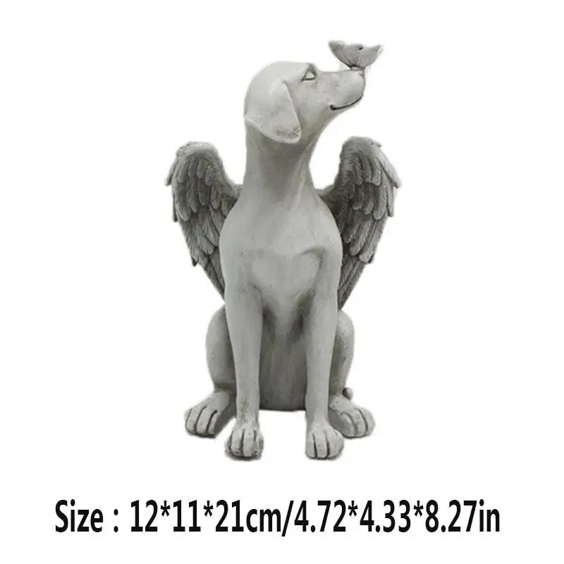 

Памятная Статуя Ангела собаки щенка с крылом Статуэтка скульптура домашний декор