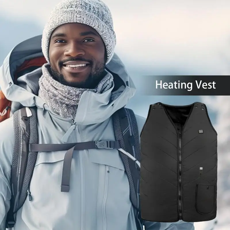 Жилет с электрическим подогревом для охоты 3 терможилет спереди и сзади 5 зон
