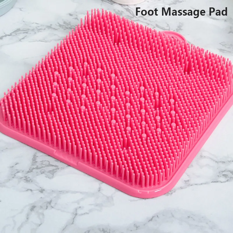 

Foot Washing Brush Silicone Bath Foot Massage Pad Mat Shower Massage Bathroom