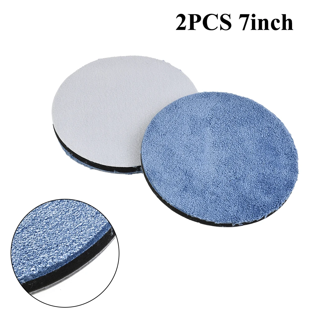 

2Pcs 3/4/5/6/7inch Microfiber Polishing Pads Sponge Foam Buffing Pad Set Reusable For Car Polisher Cleaning Supplies