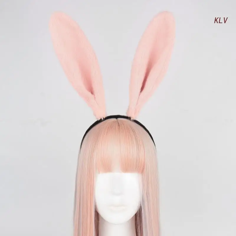 

SPA Washing Face Headband Bunny Ear Shape Hair Hoop Plush Party Headpiece Easter Party Cosplay Costume Prop Unisex