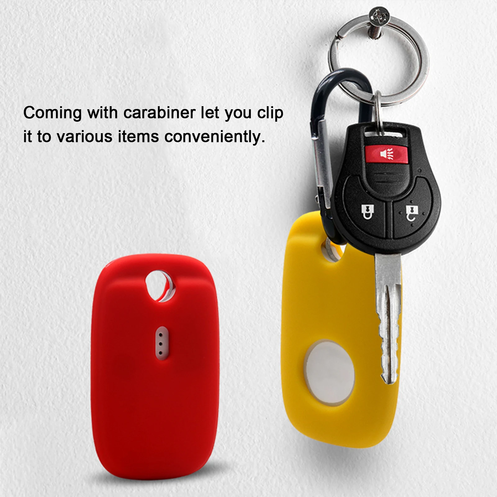 

2PCS Cases For Tile Pro 2022 Anti-Scratch Silicone Protective Cover With Carabiner Soft Full Body Sleeve For Tile Pro Tracker