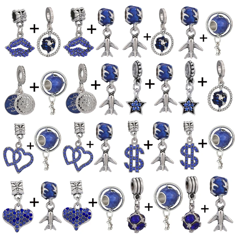 

2 шт./лот 2022 Новое поступление сверкающие бусины из циркония в форме сердца подходят для брендового амулетного браслета «сделай сам» серебр...