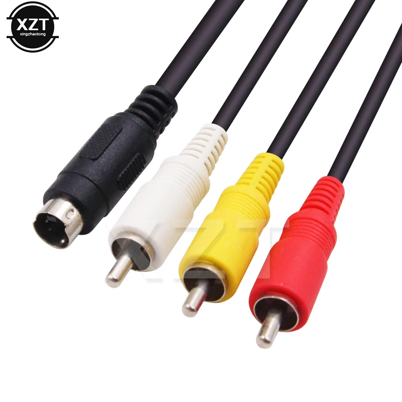 

New 1.2M Lead AV Cable 10-Pin DVI DV Connector to 3 RCA S-Video for Sony Handycam Camcorder Digital Camera VMC-15FS A/V Cable
