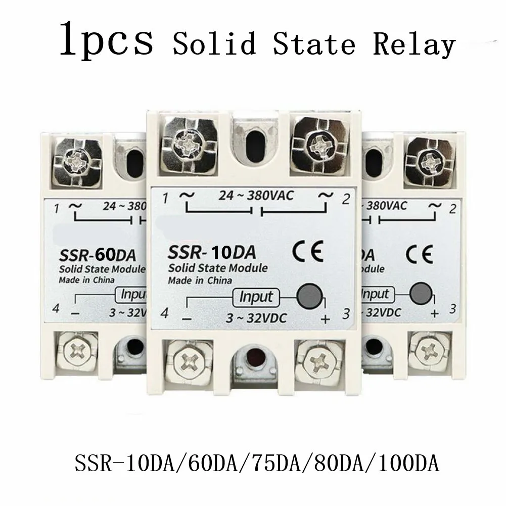 

Electrical Equipment & Supplies State Relay Normally Open Type 3-32V DC To 24-380V AC 40A 500MΩ/500VDC Bolt Fixing Durable