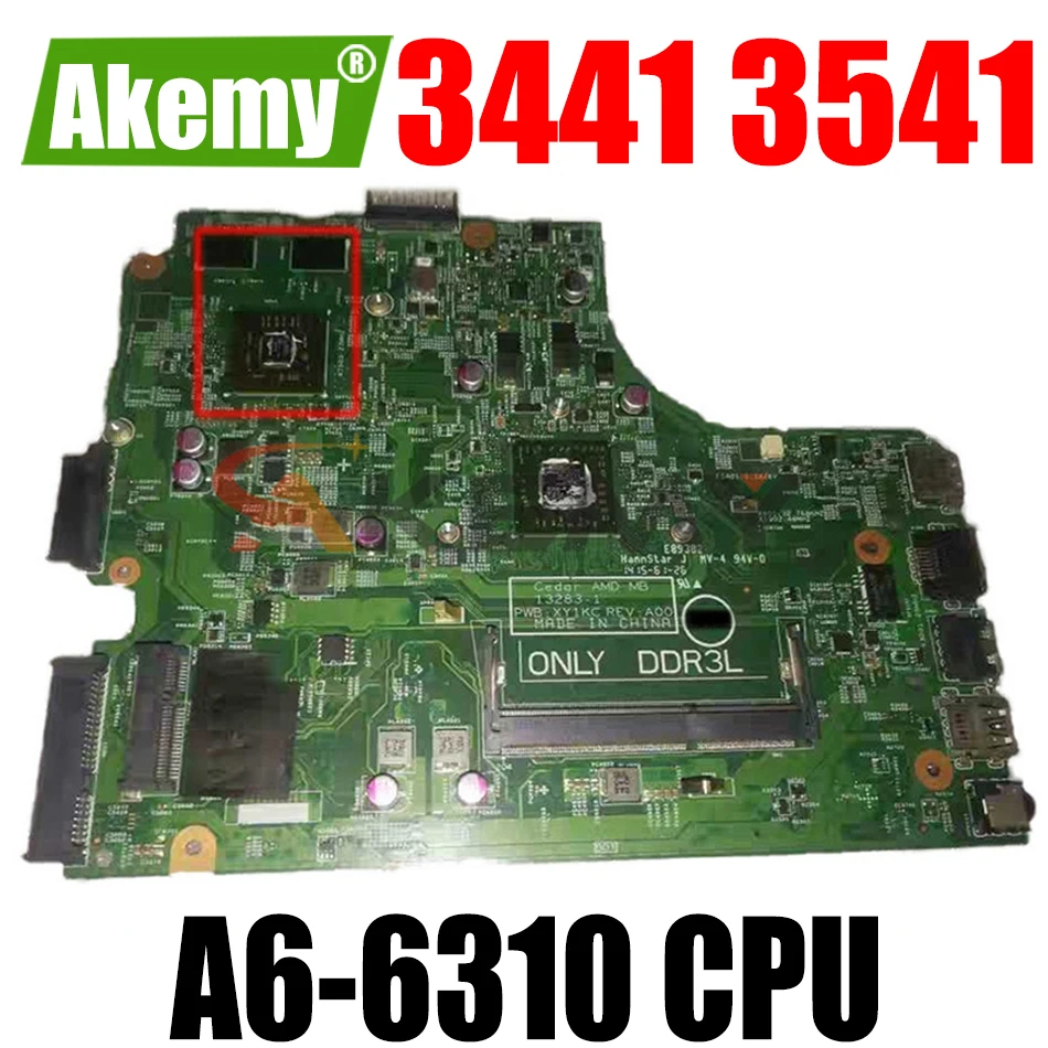 

Оригинальная материнская плата для ноутбука DELL Inspiron 3441 3541 3442 Φ AM6310 материнская плата Φ 04XK49 3542-1 13283-216
