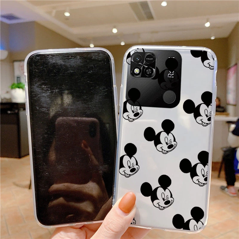for Xiaomi Redmi 10A Global Phone Case Mickey Minnie Mouse Daisy Donald Duck Stitch Clear Soft Silicone Redmi10a 10 A Cover images - 6