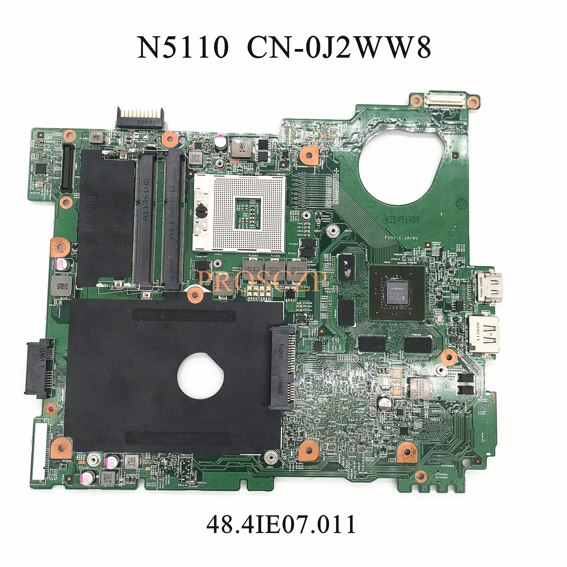 

CN-0J2WW8 0J2WW8 J2WW8 Laptop Motherboard For DELL Inspiron 15R N5110 GT525M 1GB HM67 Mainboard 48.4IE07.011 DDR3 100% Tested OK