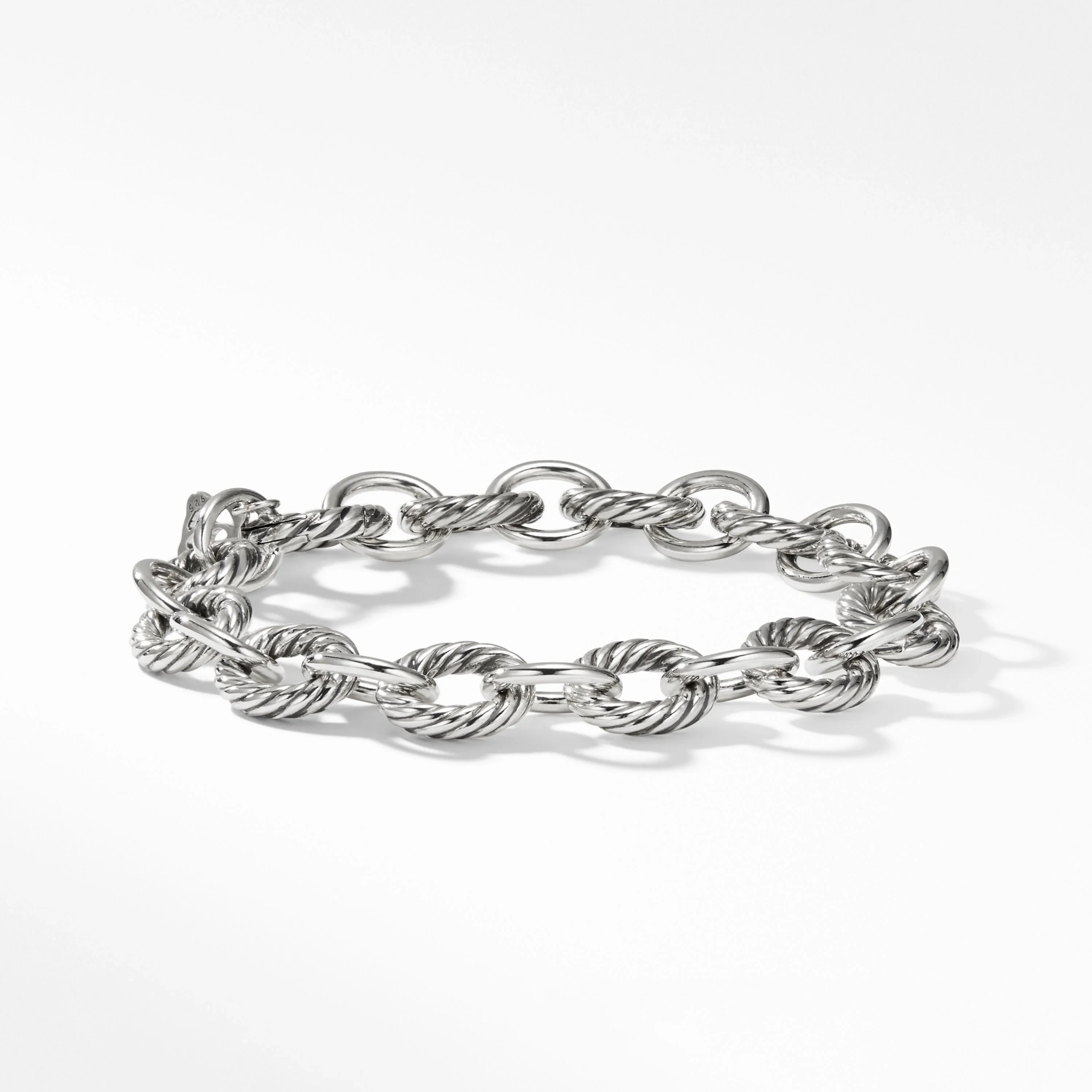 

David yurman Sterling Silver men's classic hip-hop open bracelet 20CM stylish retro collar Jewish jewelry bracelet holiday gift