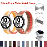 20mm22mm nylon loop strap for samsung galaxy 4 3 classic active 2gear s3s2 nylon loop correa bracelet huawei watch gt 2e pro