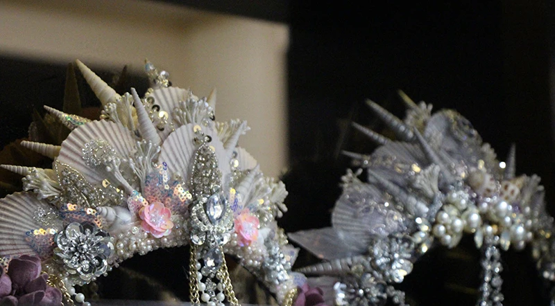 Резиновый ободок для волос в виде русалки