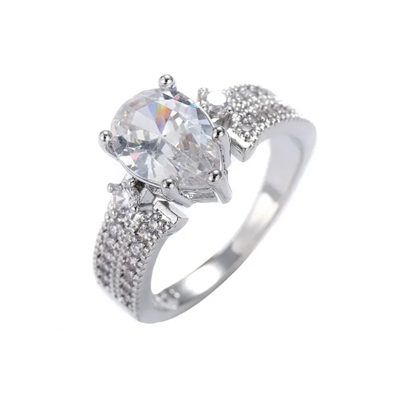 Женское кольцо регулируемое искусственный циркон для отдыха милое